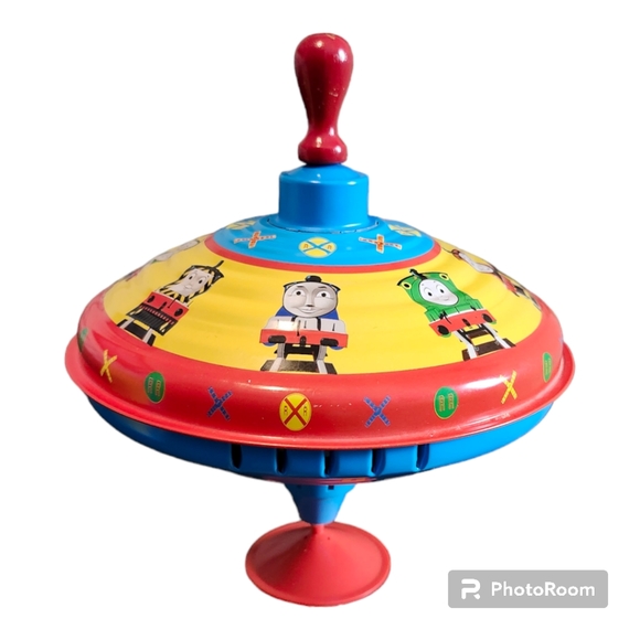 Vintage 1997 Thomas The Train Design Metal Spinning Top Children's Toy - Picture 7 of 14